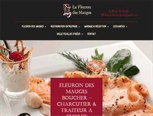 Tablet Screenshot of fleuron-traiteur.com